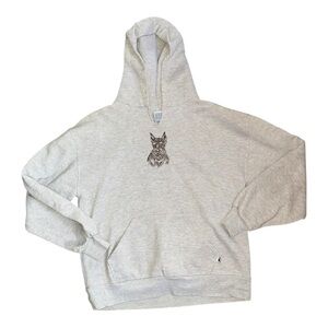 VTG 90s Made in USA Russel Athletic hoodie with embroidered schnauzer size Large